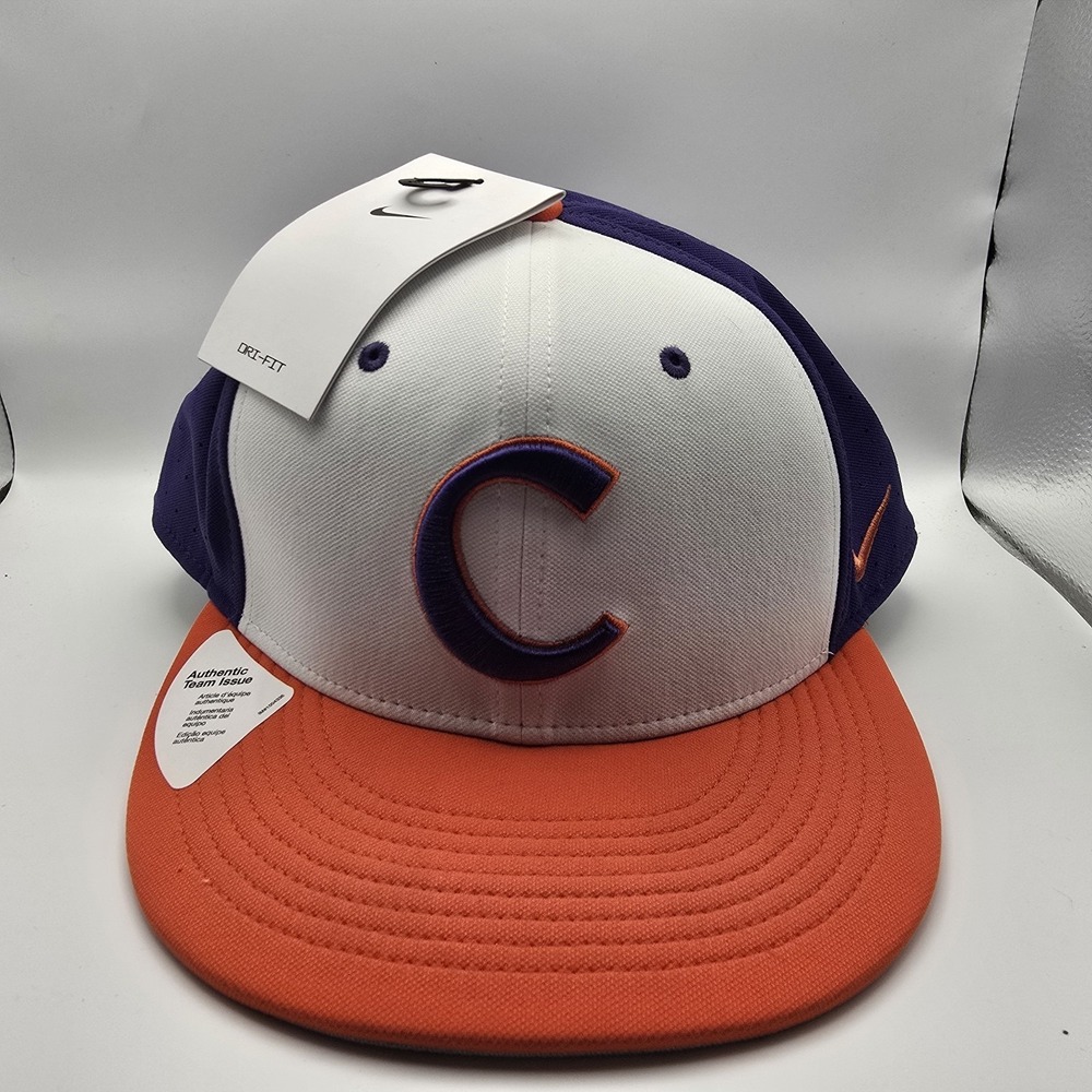 Nike True Dri-FIT Clemson Tigers Authentic Team Issue Fitted Hat S/M NWT